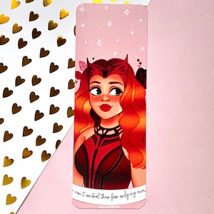 Bookmark inspired in Wanda Maximoff Scarlet Witch Wandavision Digital Art