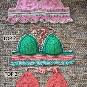 Crochet crop top, boho Crochet Halter, Crop Tops style, made to order,Boho Beachwear,  Summer top, Beige Halter top, Crochet swimwear