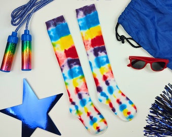 Kids L Knee-High Tie-Dye Socks