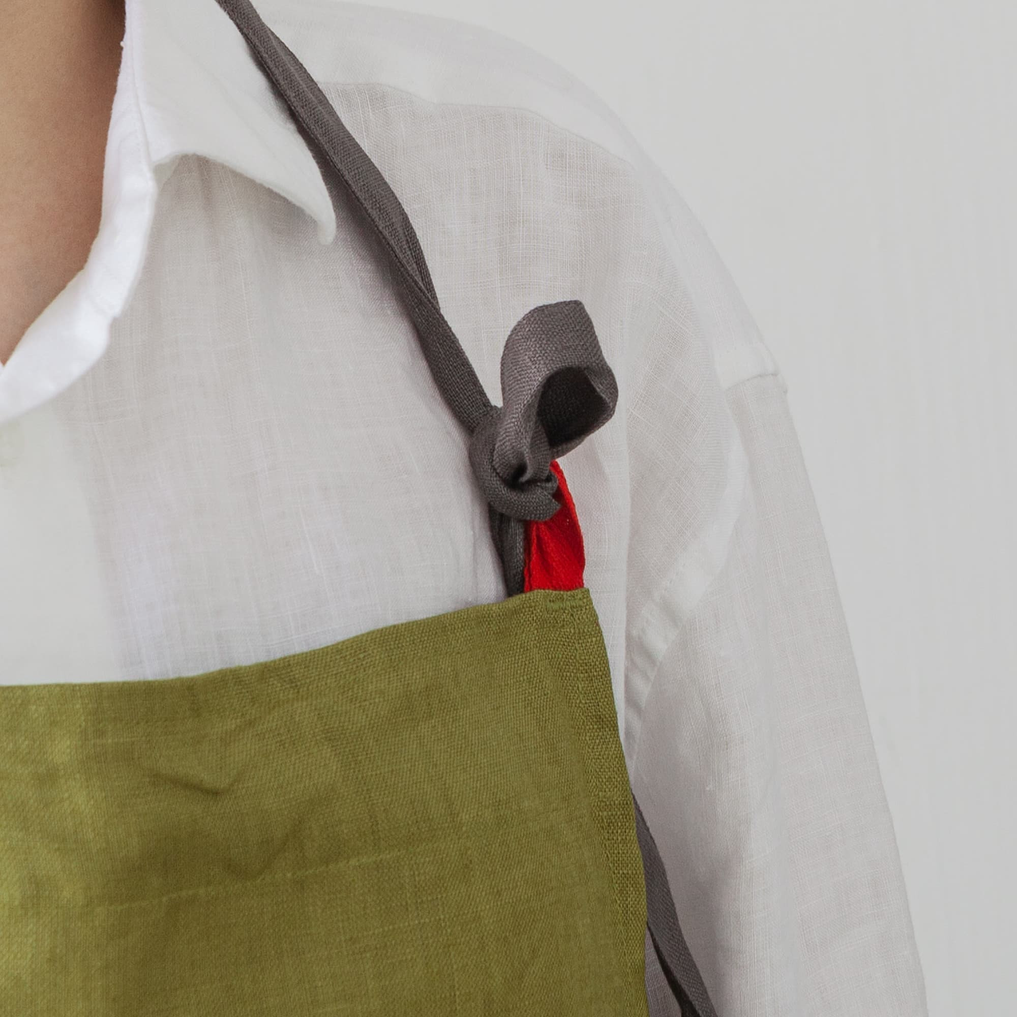Linen Apron for Women, Linen Apron With Deep Pocket, Pinafore Apron ...