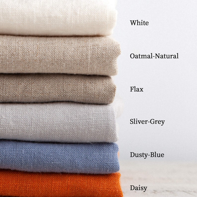Linen Flat Sheet in Oatmeal Natural Linen Bed Sheet Washed Etsy