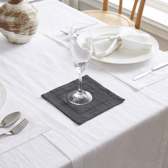 Linen Placemats Coasters Set of 4, Table Cloth Placemats Decor
