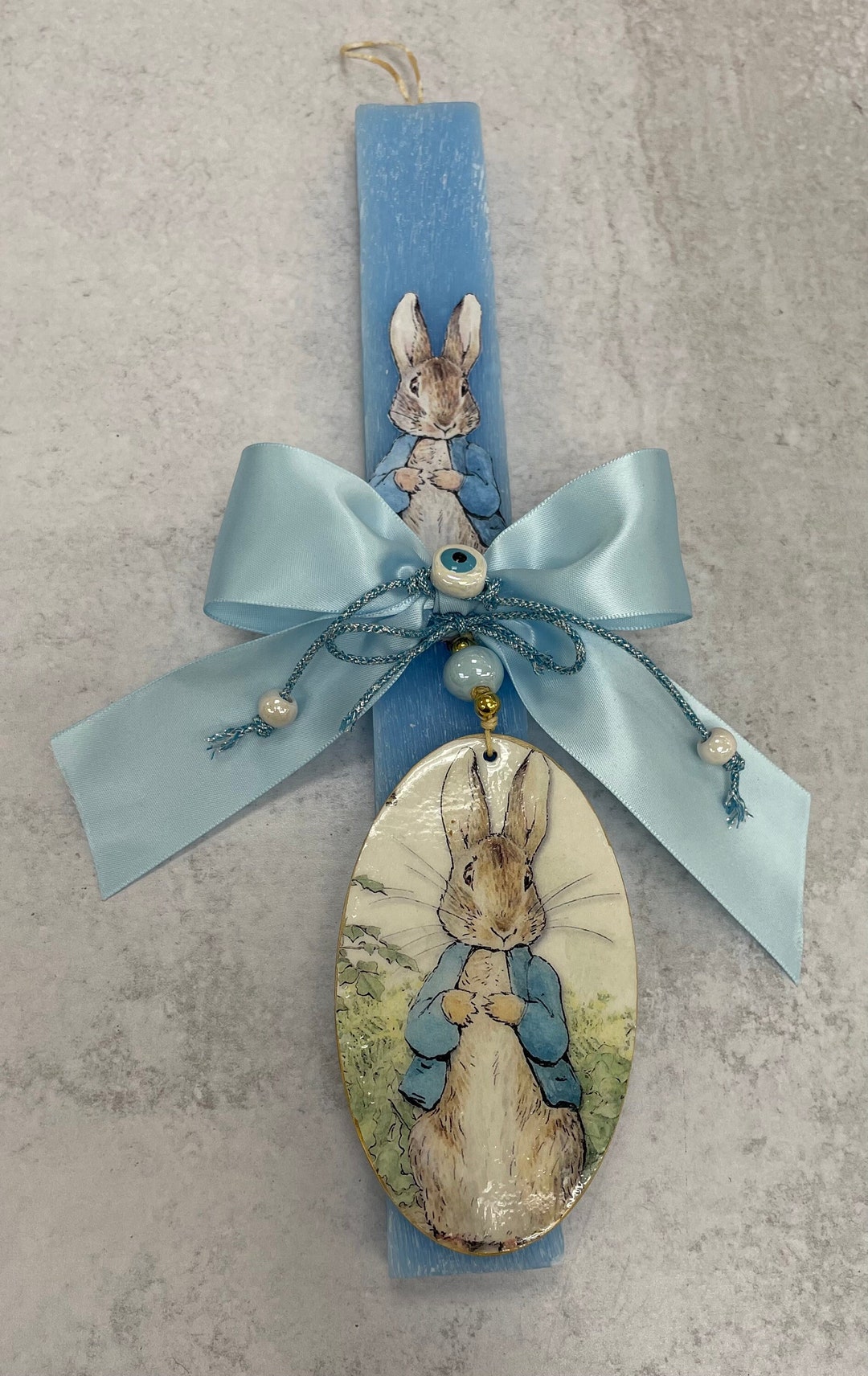 Easter Rabbit Lambatha- Greek Orthodox Easter Candle-lambathes - Etsy