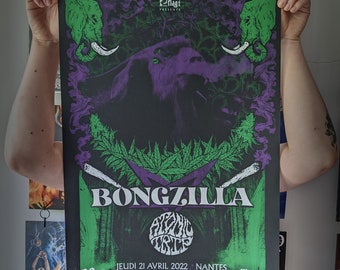 Ɨ BONGZILLA Ɨ Limited serigraphy by Ertemelle & Newsalem Ɨ