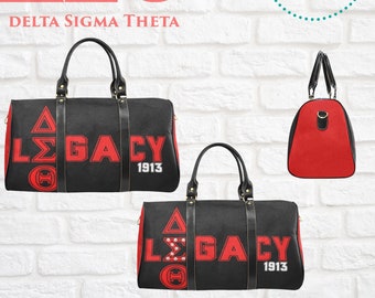 DST Legacy Overnight Bag| 1913| Travel Carryon| Weekend Travel| Delta Sigma Theta| Luggage| Overnight| DST| Delta| Weekender Bag