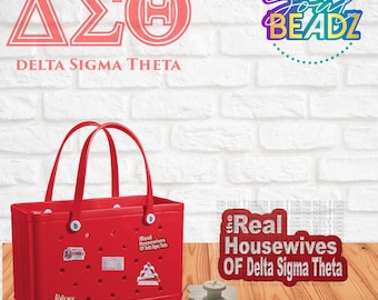 The Real Housewives of Delta Charm| Bogg Bag| Custom Charms| Bogg Charm| KISS ME| Screw Back| Purse Charm| Delta Sigma Theta Bogg Charm