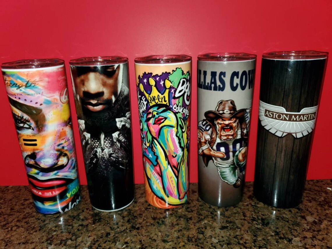 20oz /30oz Custom Skinny Tumblers Etsy
