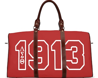 Weekender Bag| 1913| DST Overnight Bag| Travel Carryon DST| Weekend Travel| Delta Sigma Theta| Luggage| Overnight| DST| Delta