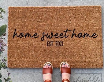 Custom Doormat, Housewarming Gift, Wedding Gift Ideas, Personalized Doormat, Last Name Doormat, Welcome Mat, Closing Gift, Farmhouse Decor