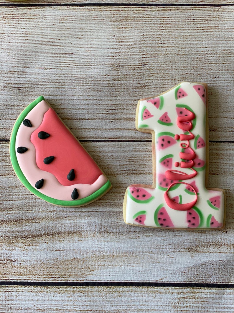 Download One in a Melon Birthday Cookie Set/1st Birthday/Watermelon ...