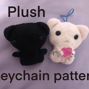 Plush animal keychain pattern