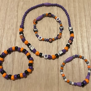 Halloween Kandi choker bracelet set