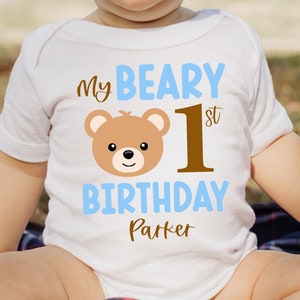 My Beary 1st Birthday First Birthday Onesie or Shirt for boy