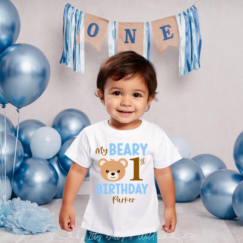 My Beary 1st Birthday First Birthday Onesie or Shirt for boy