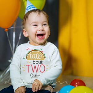 taco bout two second birthday shirt