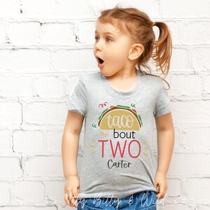 taco bout two second birthday shirt