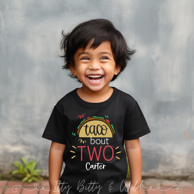 taco bout two second birthday shirt