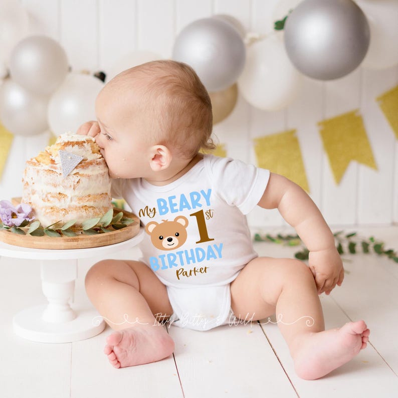 My Beary 1st Birthday First Birthday Onesie or Shirt for boy