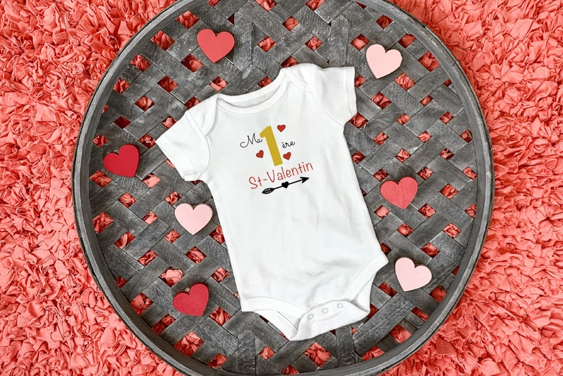 Valentine/'s Day onesie first valentine/'s day Cache couhe my first Valentine/'s Day