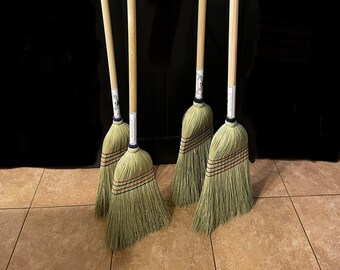 Kitchen and Barn Broom, Handmade Corn Brooms, Amish Made High Quality Broom