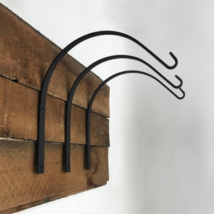 Arched Hook Plant Hanger Hook Amish Made Hand Forged