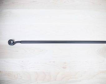 Wrought Iron Curtain Rod - small, med, large. Amish Made.