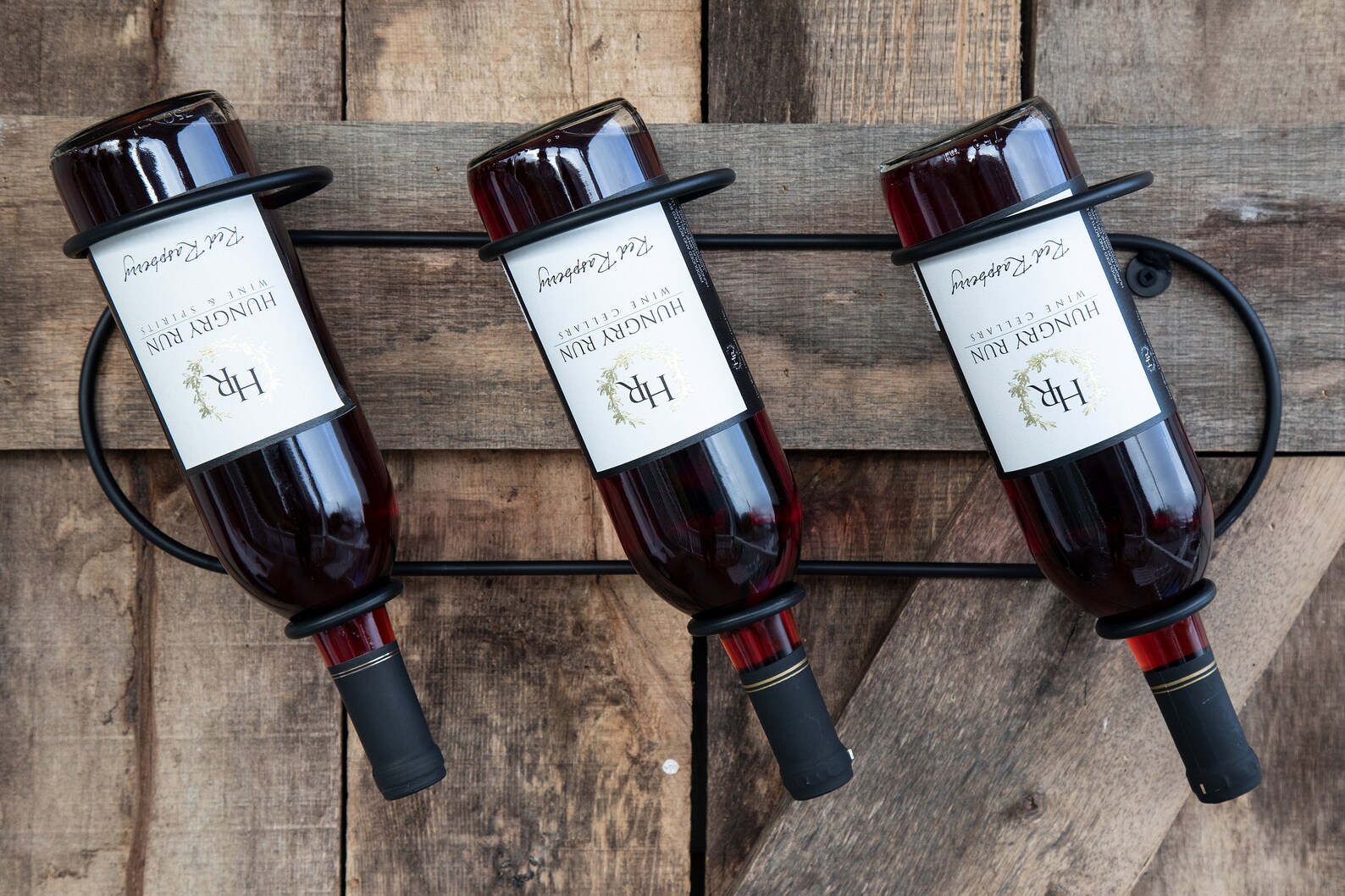 Wrought Iron Wine Rack 3 Bottle Handcrafted in Lancaster Etsy