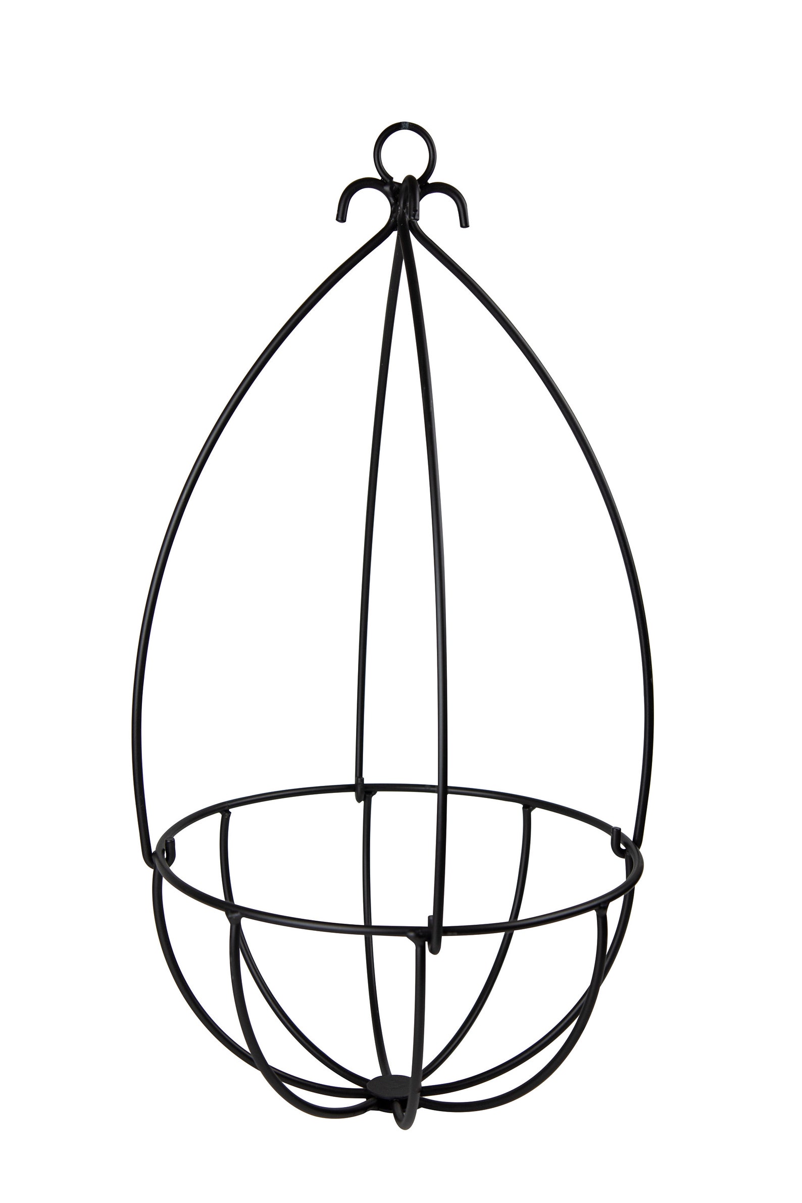 Wrought Iron Hanging Wire Basket Plant Hanger Etsy