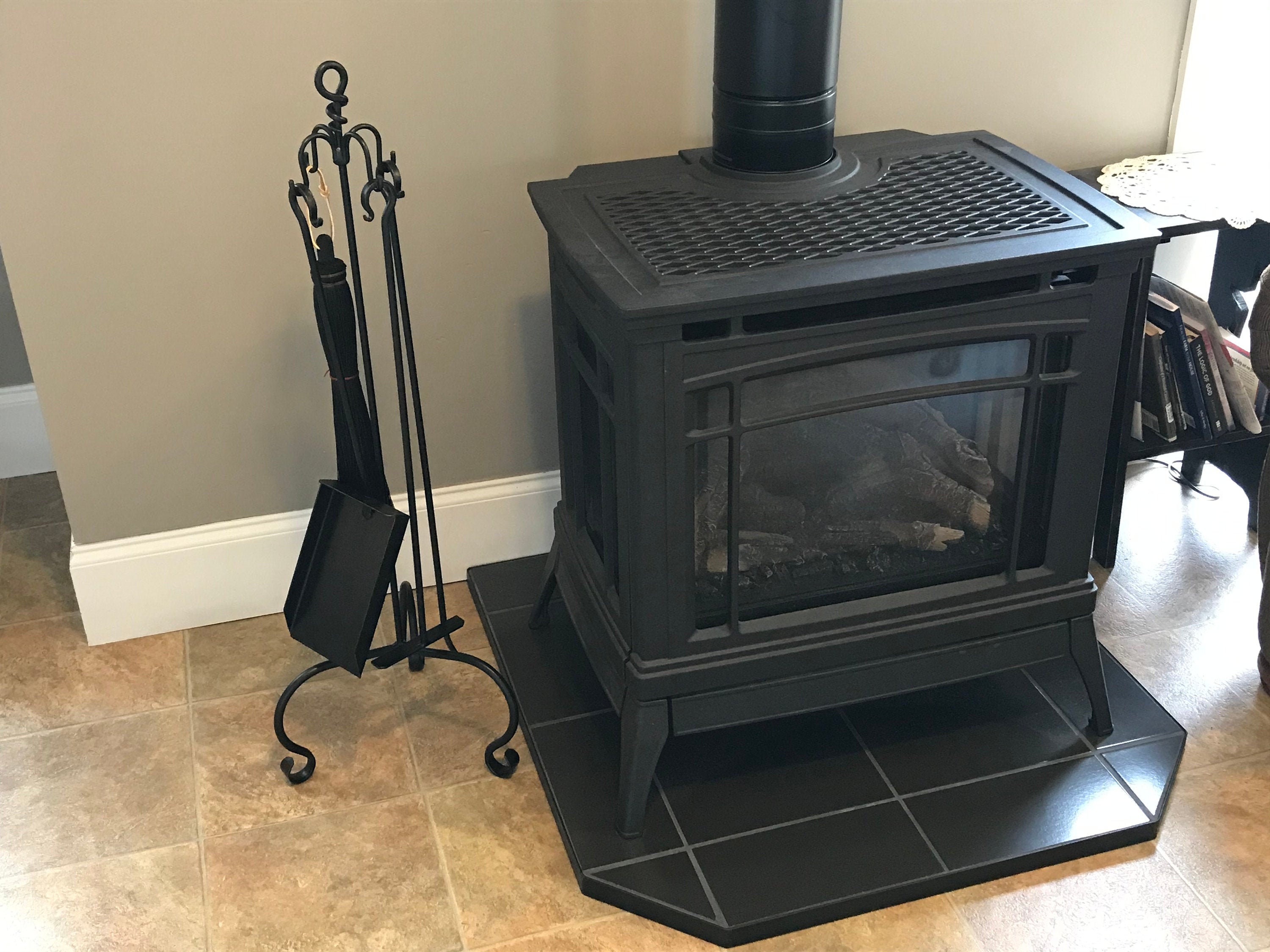 Wrought Iron Fireplace Poker Tool Set Amish Handmade in USA Etsy UK