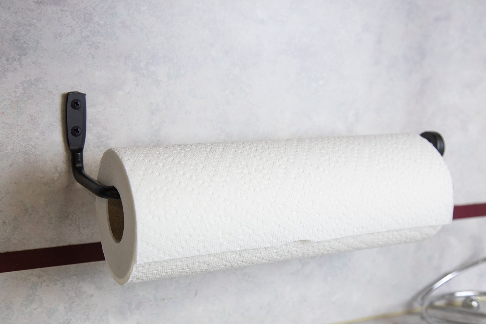 Wrought Iron Paper Towel Holder Wall Mounted Country Amish Etsy