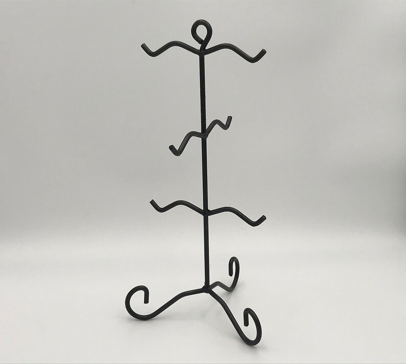 Wrought Iron 6 Coffee Mug & Tea Cup Rack Holder Metal Tree Etsy