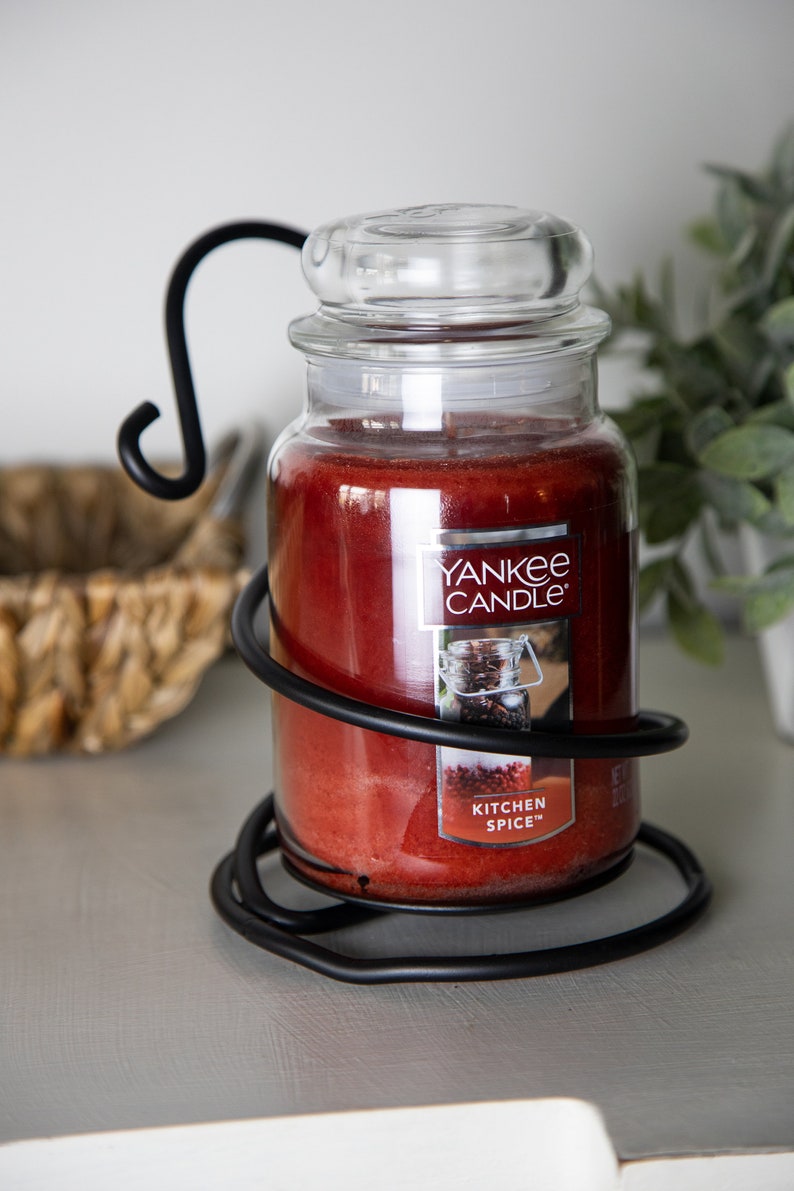 Wrought Iron Coil Candle Holder Stand Amish Made USA Etsy