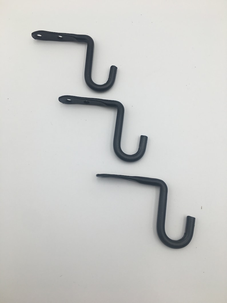 Wrought Iron Under Counter Hooks Etsy