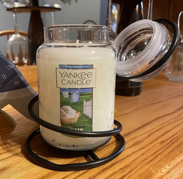 Yankee Candle Clean Cotton Vela Aromática en Frasco Grande, Blanco, 623g :  : Hogar y cocina