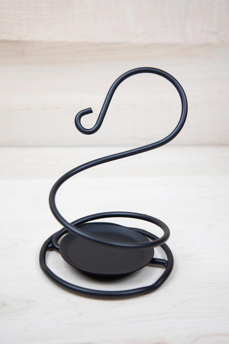 Wrought Iron Coil Candle Holder Stand Amish Made USA Etsy