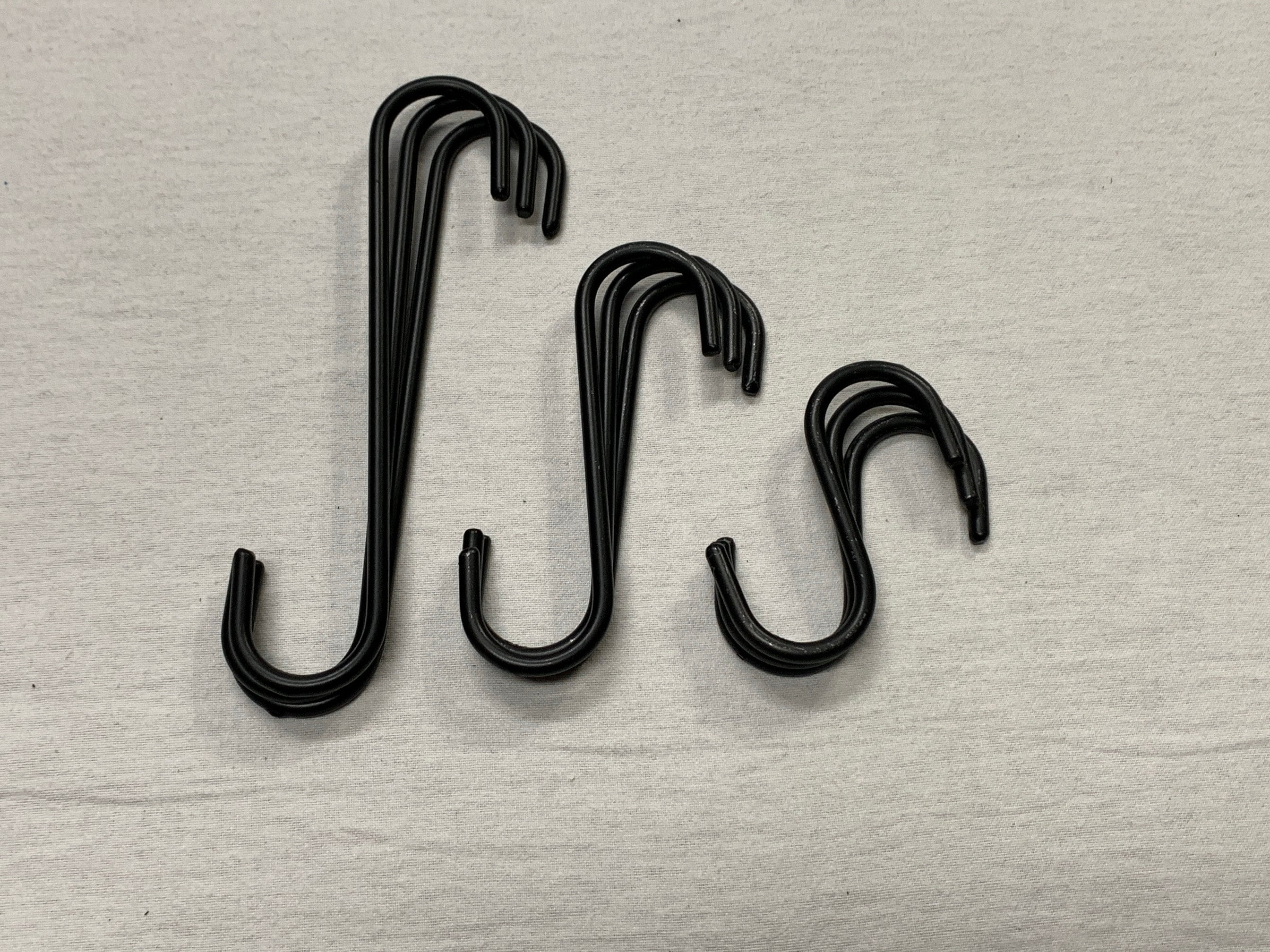 Wrought Iron S Hooks Multiple Sizes Amish Made Etsy