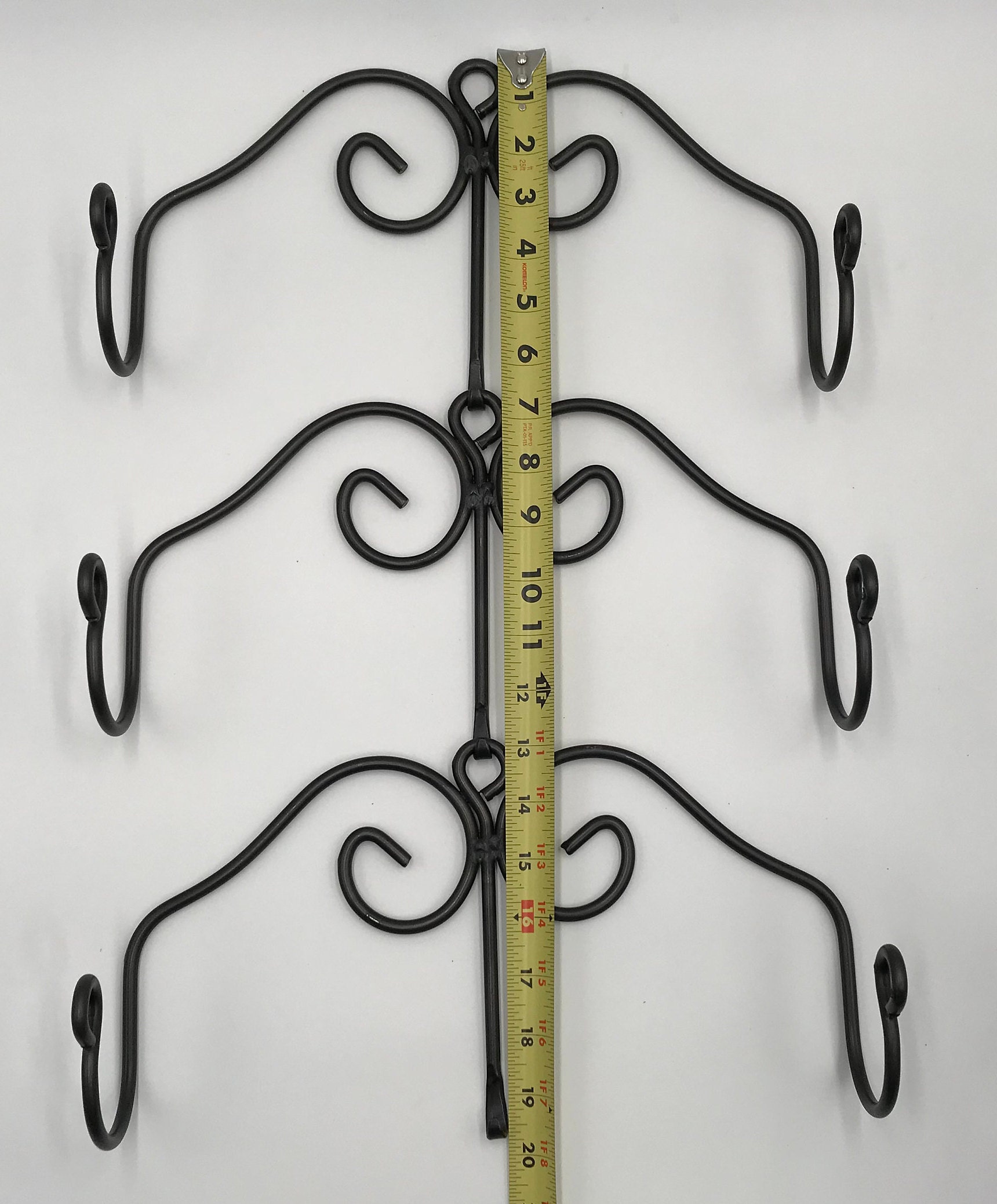 Wrought Iron Rolling Pin Holder Black Wall Dough Roller Holder Etsy Australia