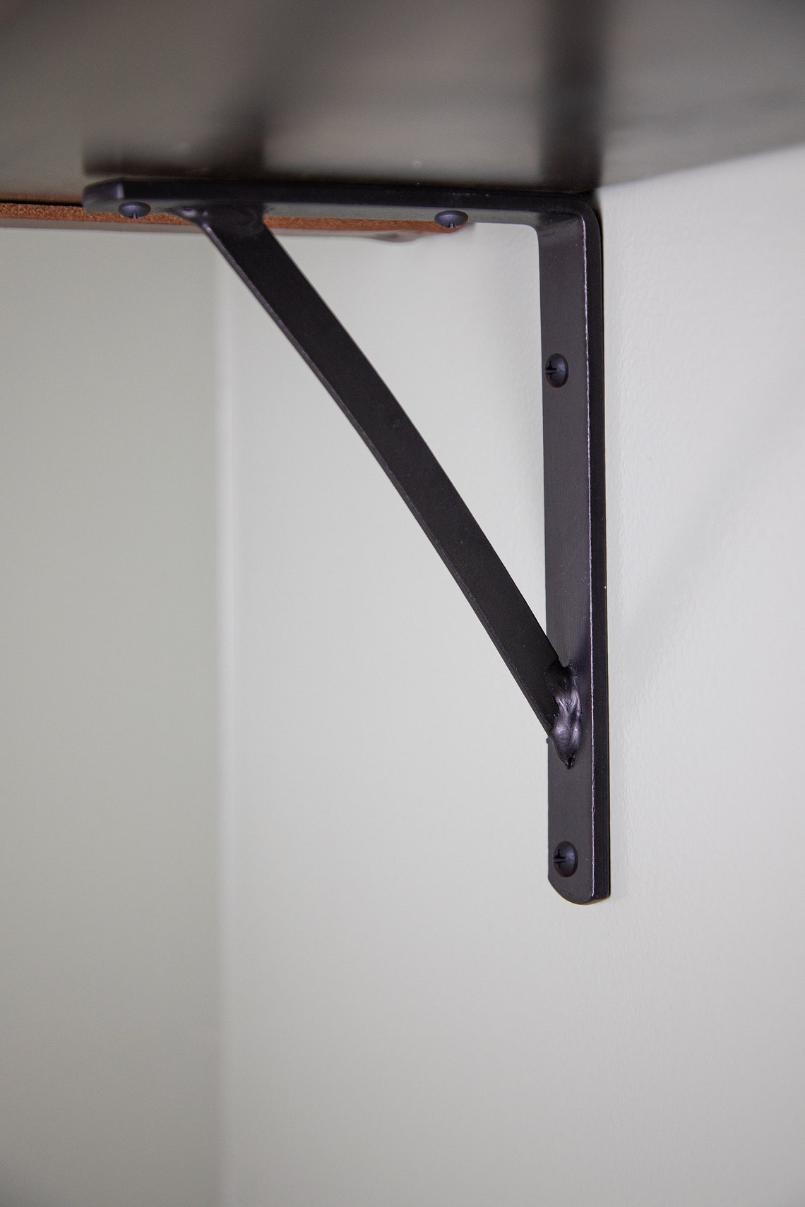 Wrought Iron Shelf Bracket Heavy Duty Handmade Metal 2 sizes Etsy