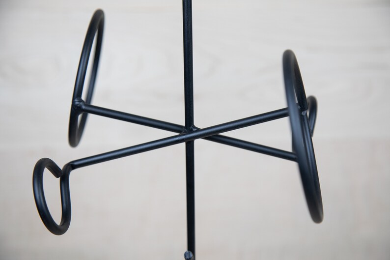 Wrought Iron Hanging Wine Rack 6 Bottle Handcrafted in Etsy