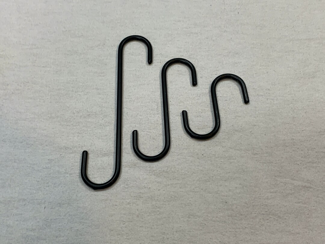 Wrought Iron S Hooks Multiple Sizes Amish Made Etsy