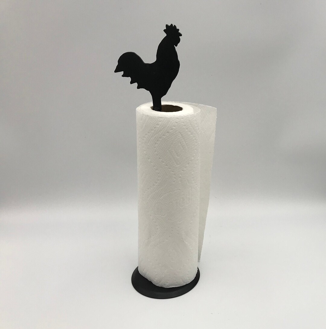 Rooster Paper Towel Holder Etsy