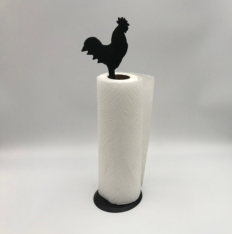 Rooster Paper Towel Holder Etsy UK