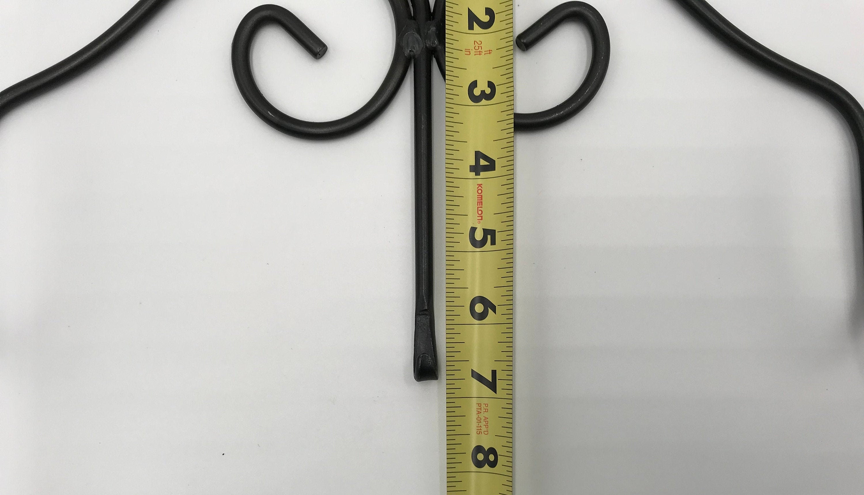 Wrought Iron Rolling Pin Holder Black Wall Dough Roller Holder Etsy