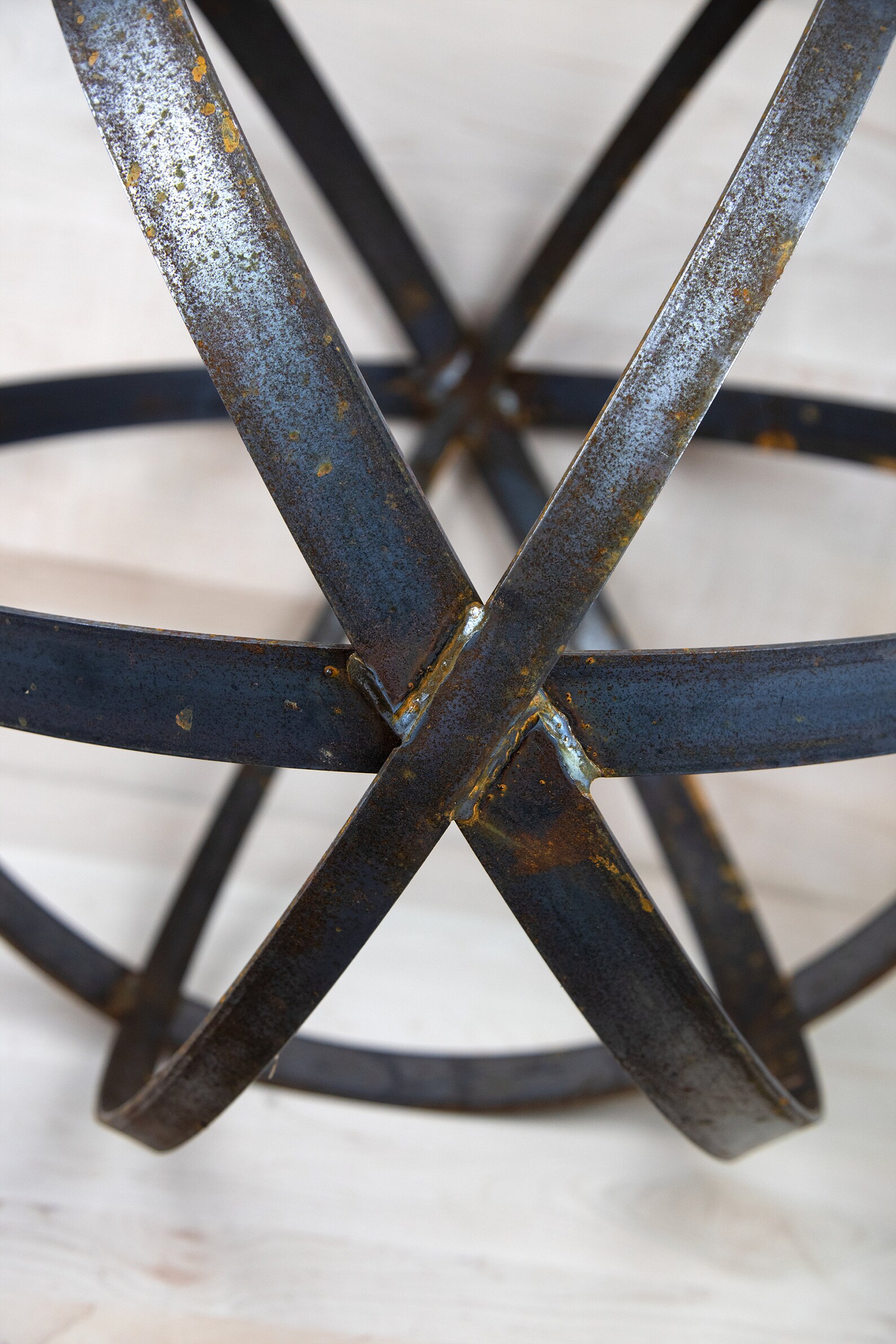 Rusty Metal Garden Orb Spheres Amish Handmade in USA Etsy