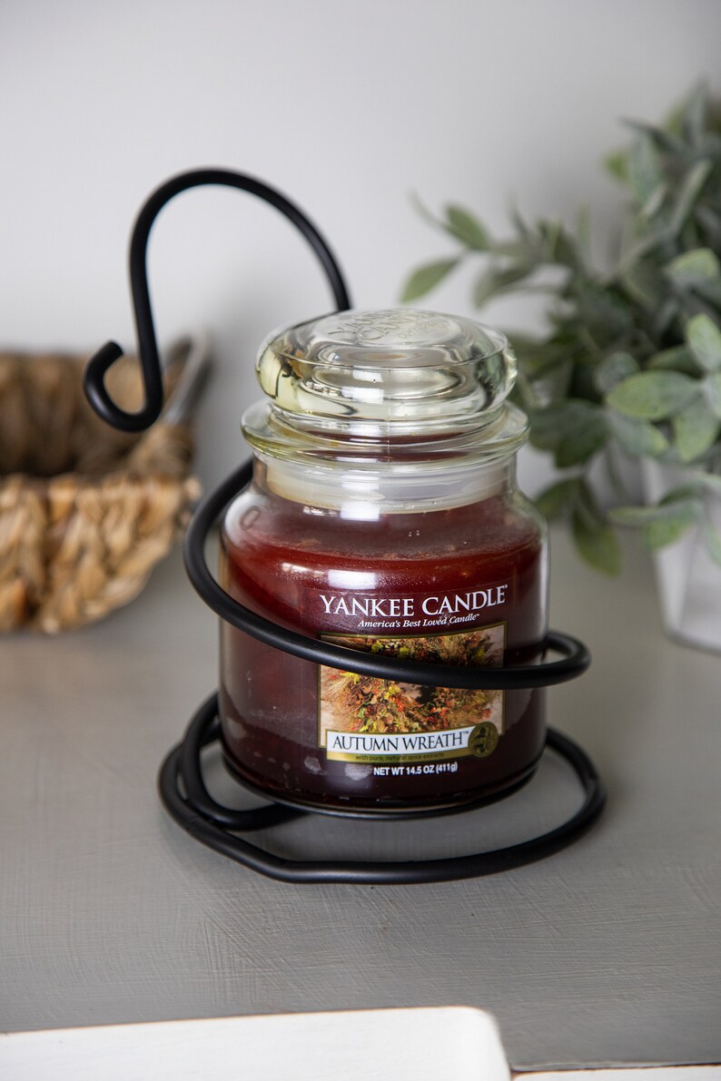 Wrought Iron Coil Candle Holder Stand Amish Made USA Etsy