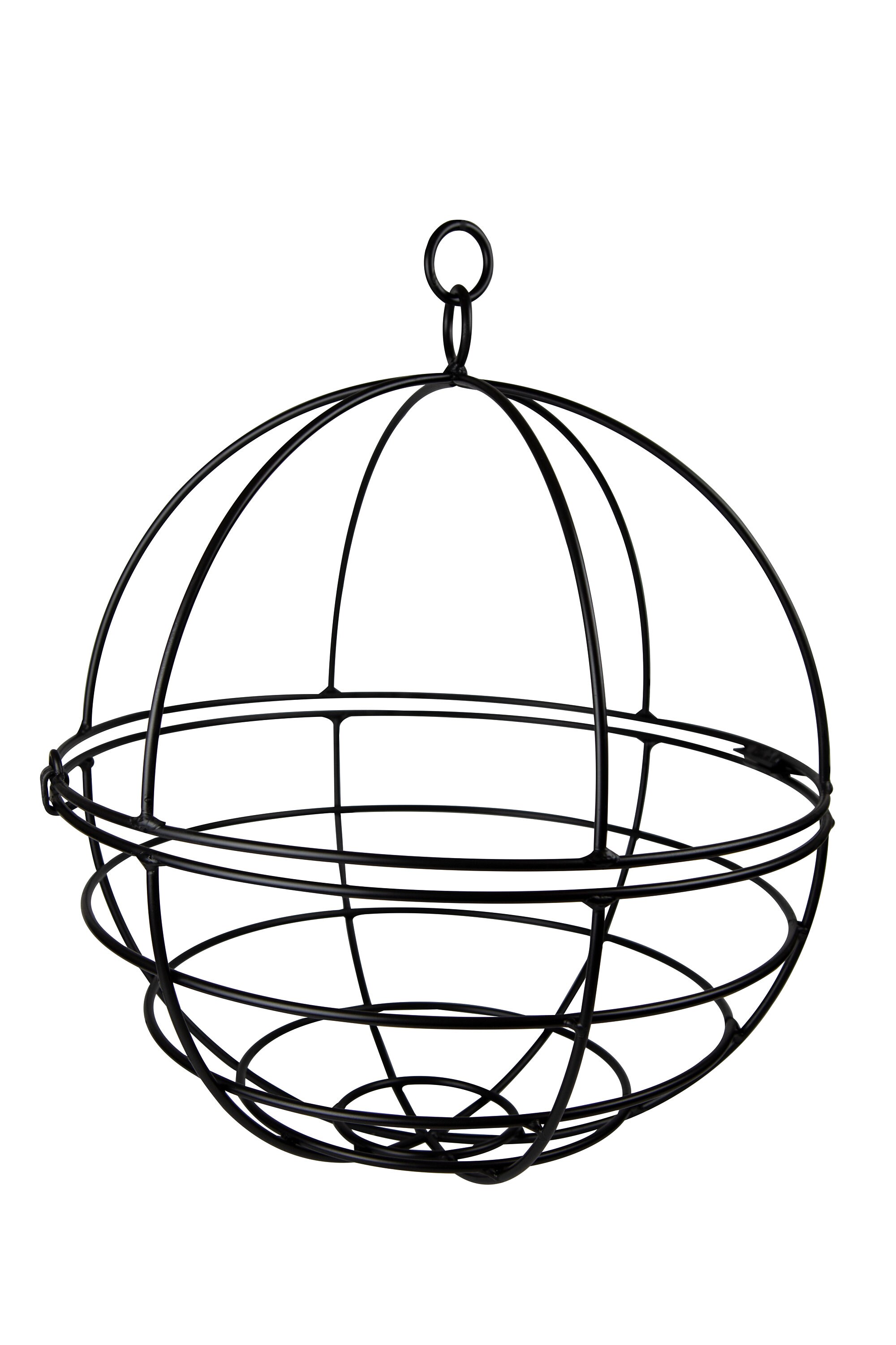 Wrought Iron 18 Hanging Wire Basket Plant Hanger Globe Etsy Australia