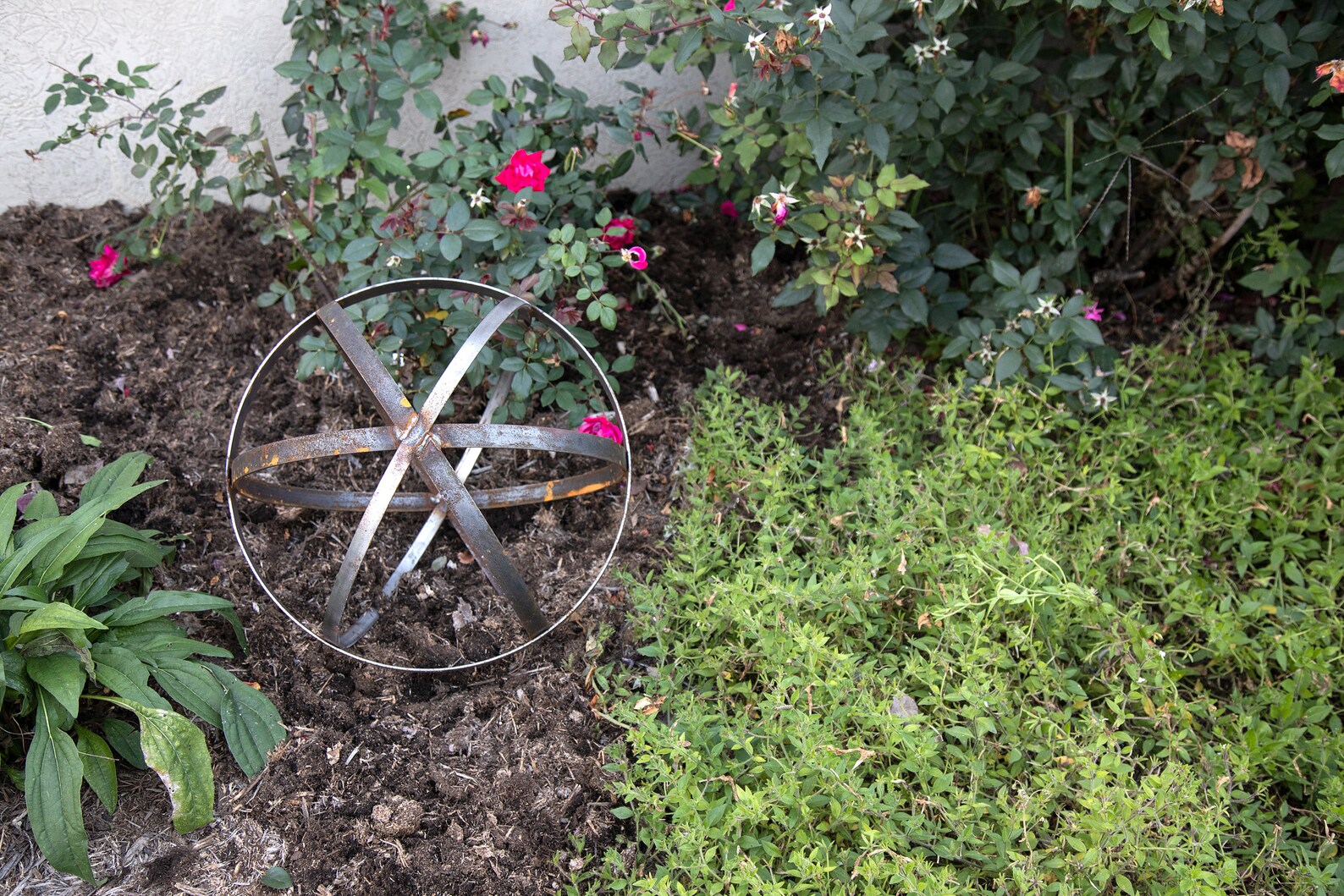 Rusty Metal Garden Orb Spheres Amish Handmade in USA Etsy