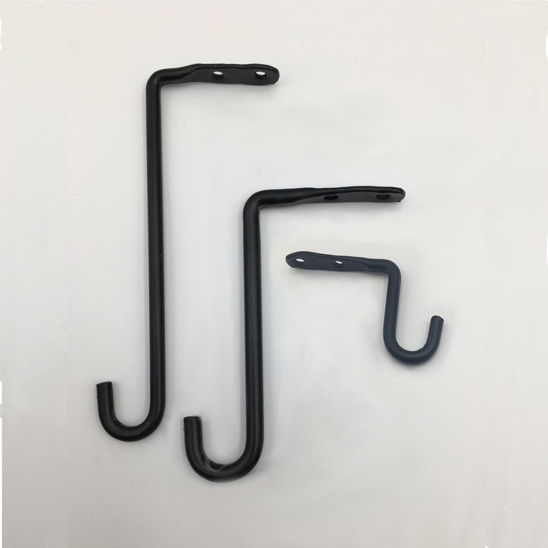 Wrought Iron Under Counter Hooks Etsy