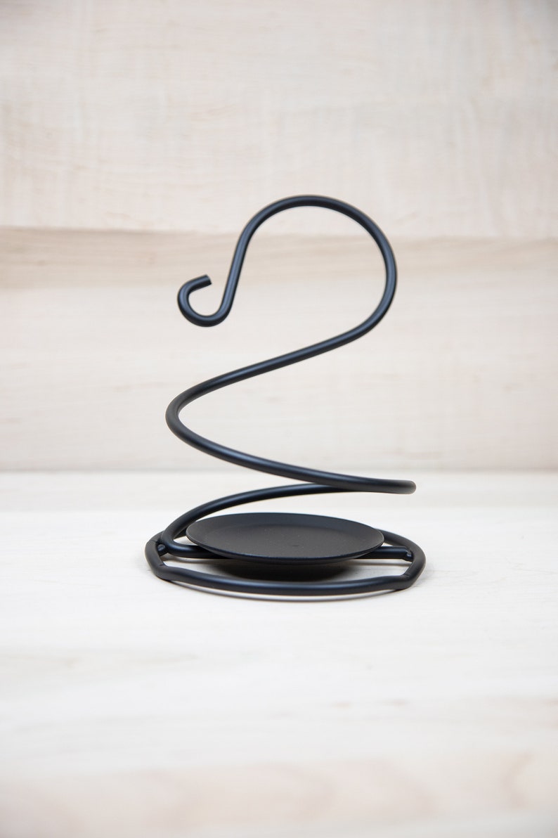 Wrought Iron Coil Candle Holder Stand Amish Made USA Etsy