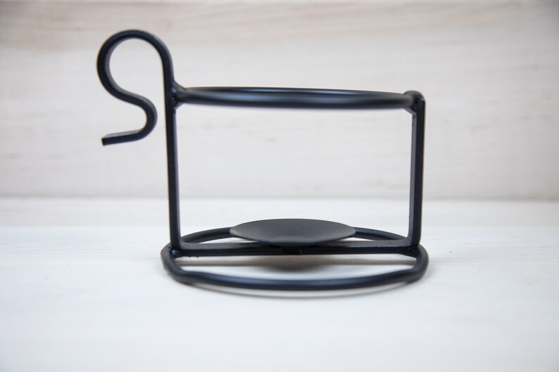Black Wrought Iron Metal Jar Candle Holder Amish Handmade in Etsy